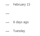 SharePoint: friendly dates