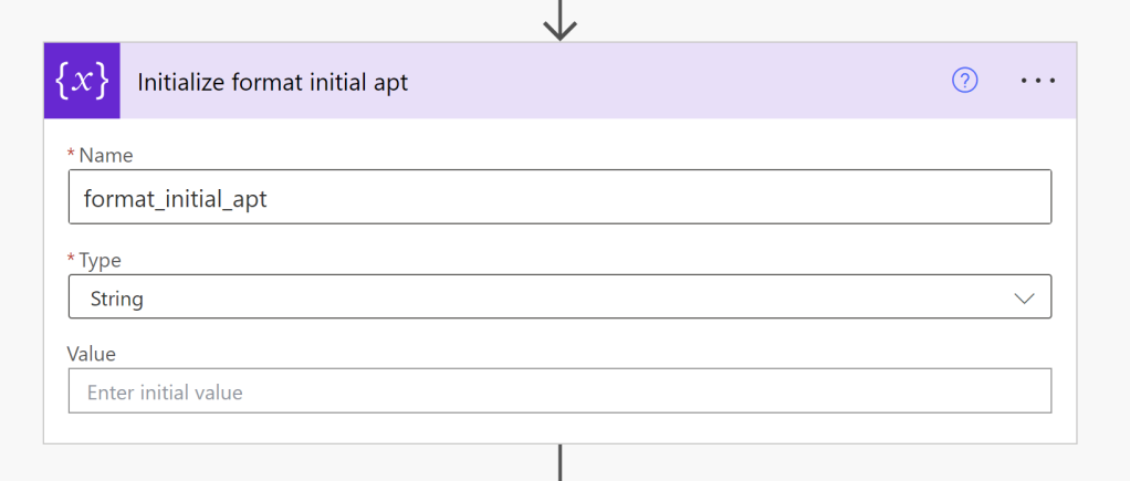 initialize format initial apt - details below